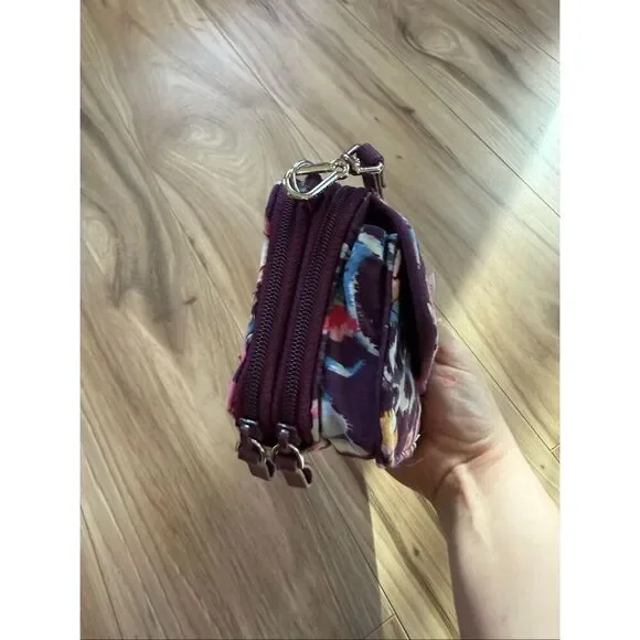 Vera Bradley RFID All In One Crossbody Wristlet in Indiana Rose Quilted Floral - Picture 5 of 11